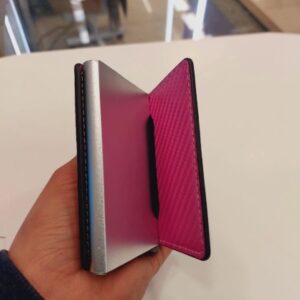 TARJETERO PORTA DOCUMENTOS COLOR ROSA