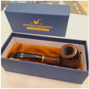 PIPA DE MADERA PARA TABACO GRANDE  16CM EN CAJA