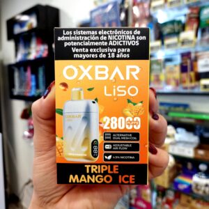 VAPORIZADOR DESECHABLE OXBAR LISO 28K TRIPLE MANGO ICE