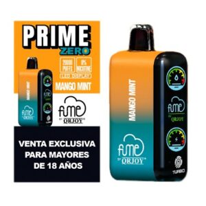 PRIME ZERO 0%NICOTINE MANGO MINT