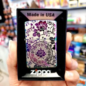 HERMOSO ZIPPO-LASER-FLORAL