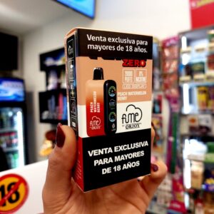 PRIME ZERO 0%NICOTINE 20000 PUFFS PEACH WATERMELON BERRY