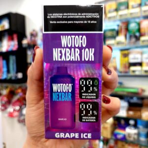 VAPORIZADOR DESECHABLE DE 10K SABOR GRAPE ICE