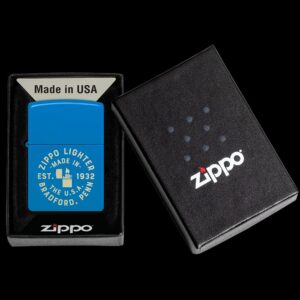 ZIPPO SEAL DESING AZUL