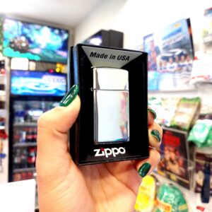 ENCENDEDOR ZIPPO SLIN CROMADO BRILLATE